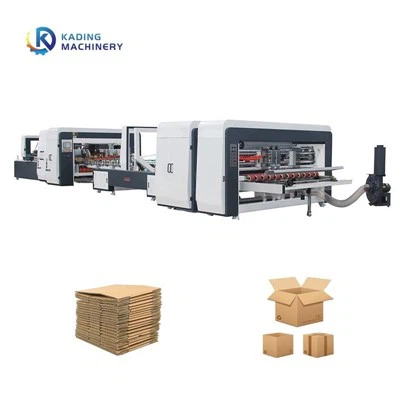नालीदार बक्से बनाने के लिए 2800 मिमी स्वचालित फ़ोल्डर ग्लूअर मशीन